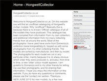Tablet Screenshot of hongwellcollector.co.uk